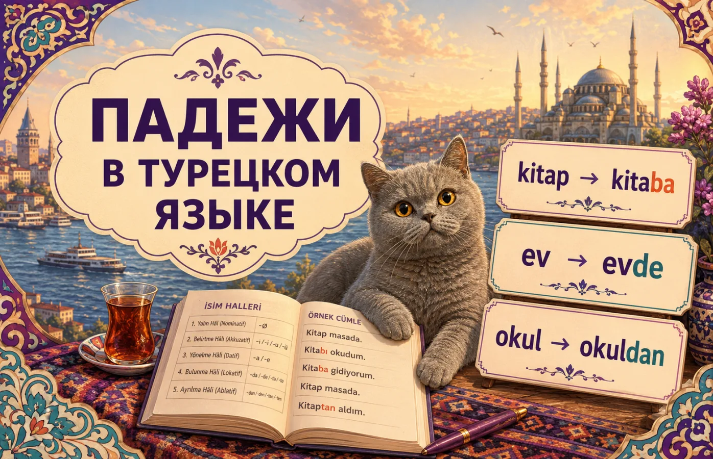 Падежи в турецком языке