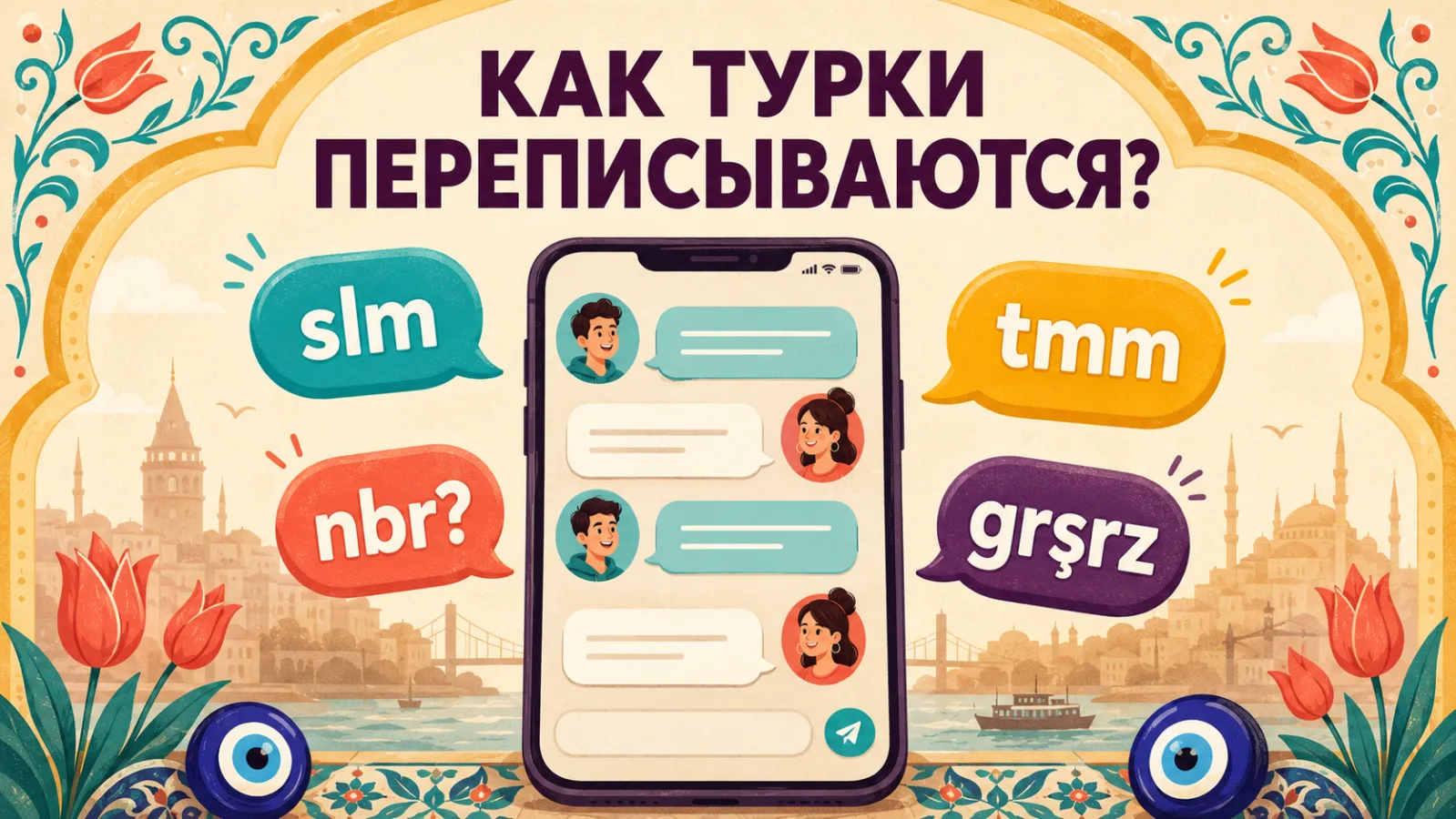 Как турки переписываются: популярные сокращения в сообщениях